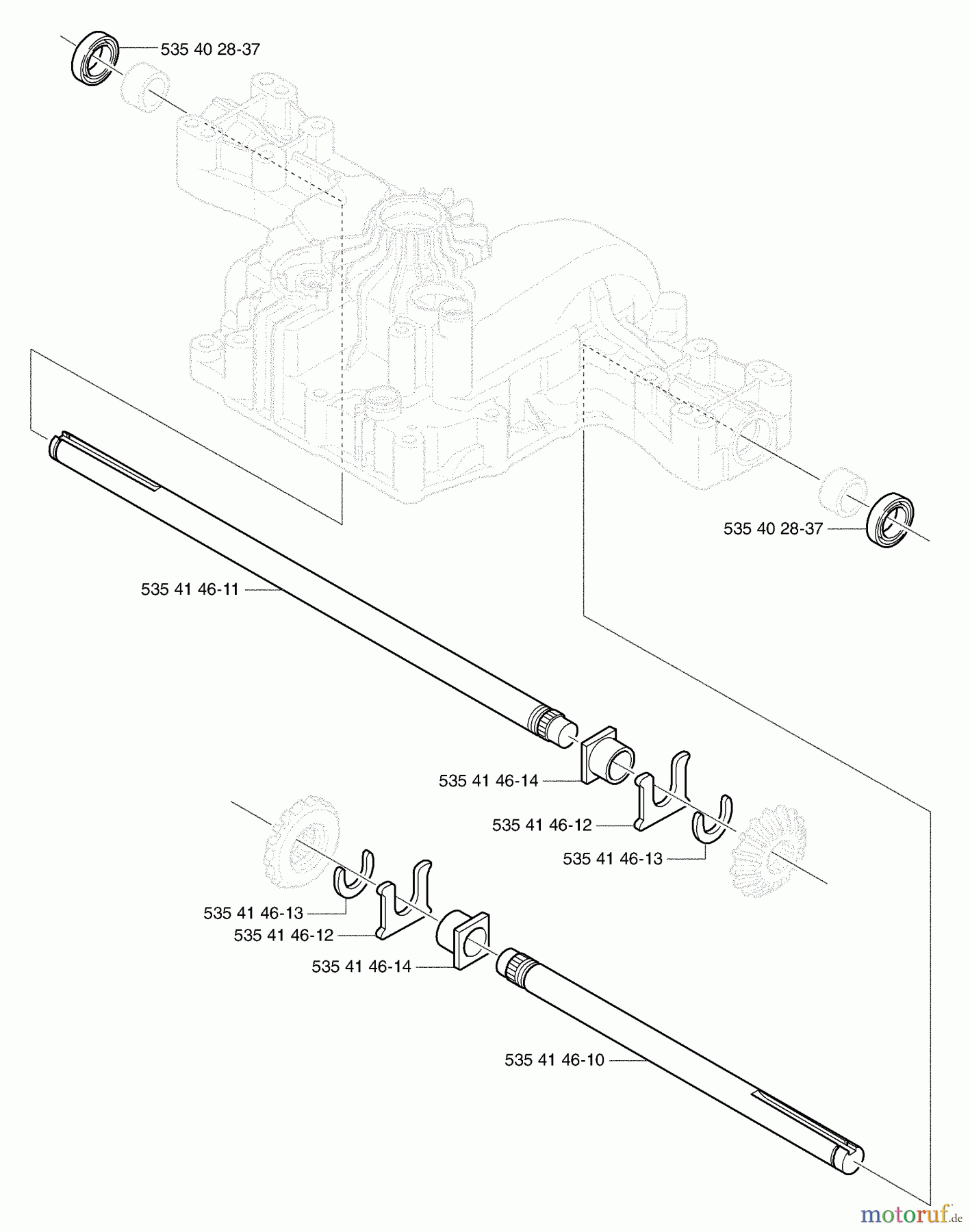 Husqvarna Motoren K 46 - Tuff Torq Transmission (2002-06 & After) Axle Shaft