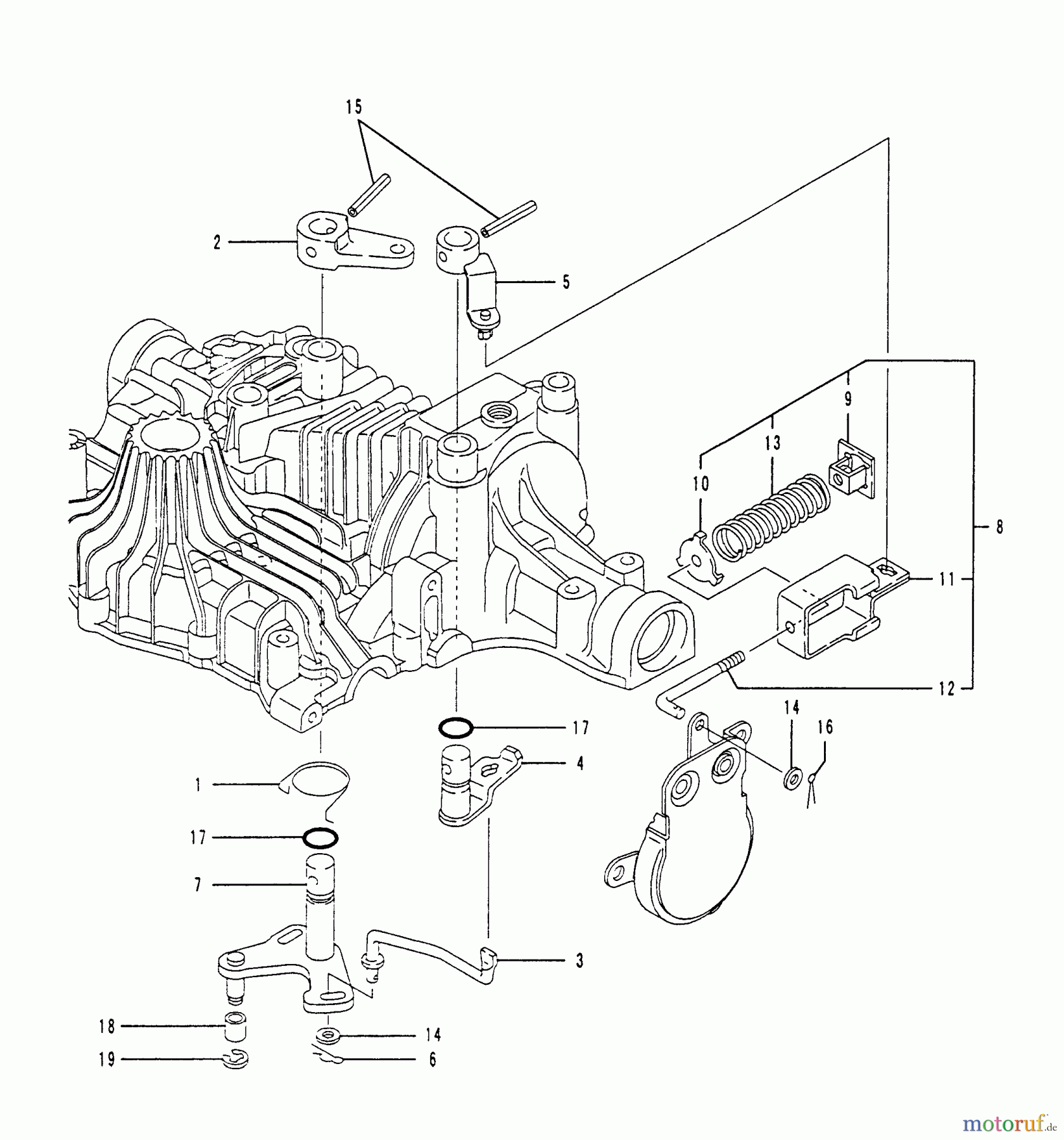 Husqvarna Motoren K 61 - Tuff Torq Transmission Brake Interlock Assy