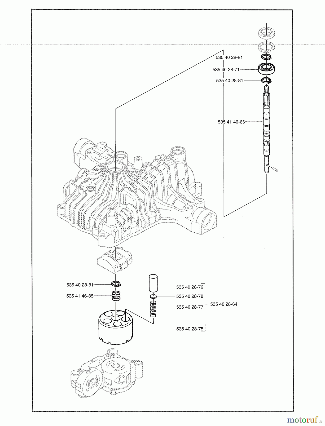 Husqvarna Motoren K 66M - Tuff Torq Transmission (2004-01 & After) Model K66M-D