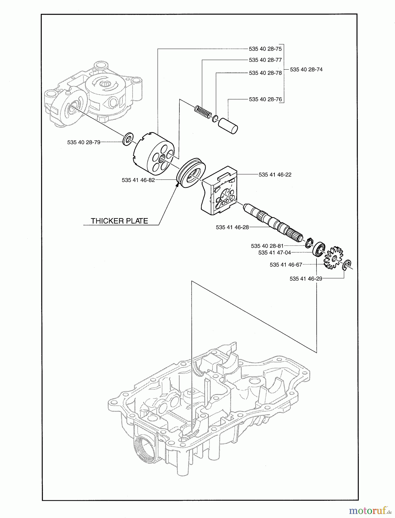 Husqvarna Motoren K 66M - Tuff Torq Transmission (2004-01 & After) Model K66M-E