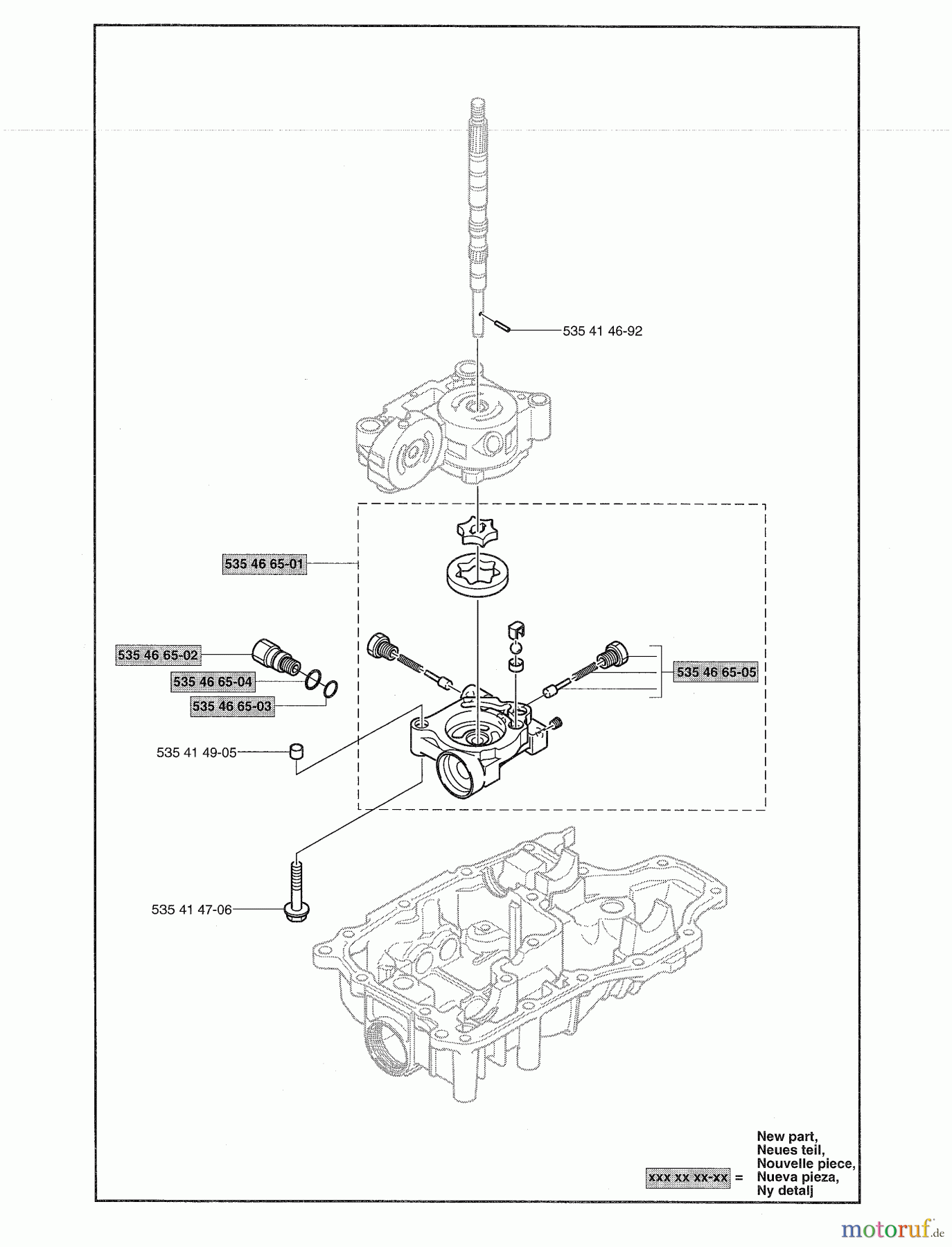Husqvarna Motoren K 66M - Tuff Torq Transmission (2004-01 & After) Model K66M-F