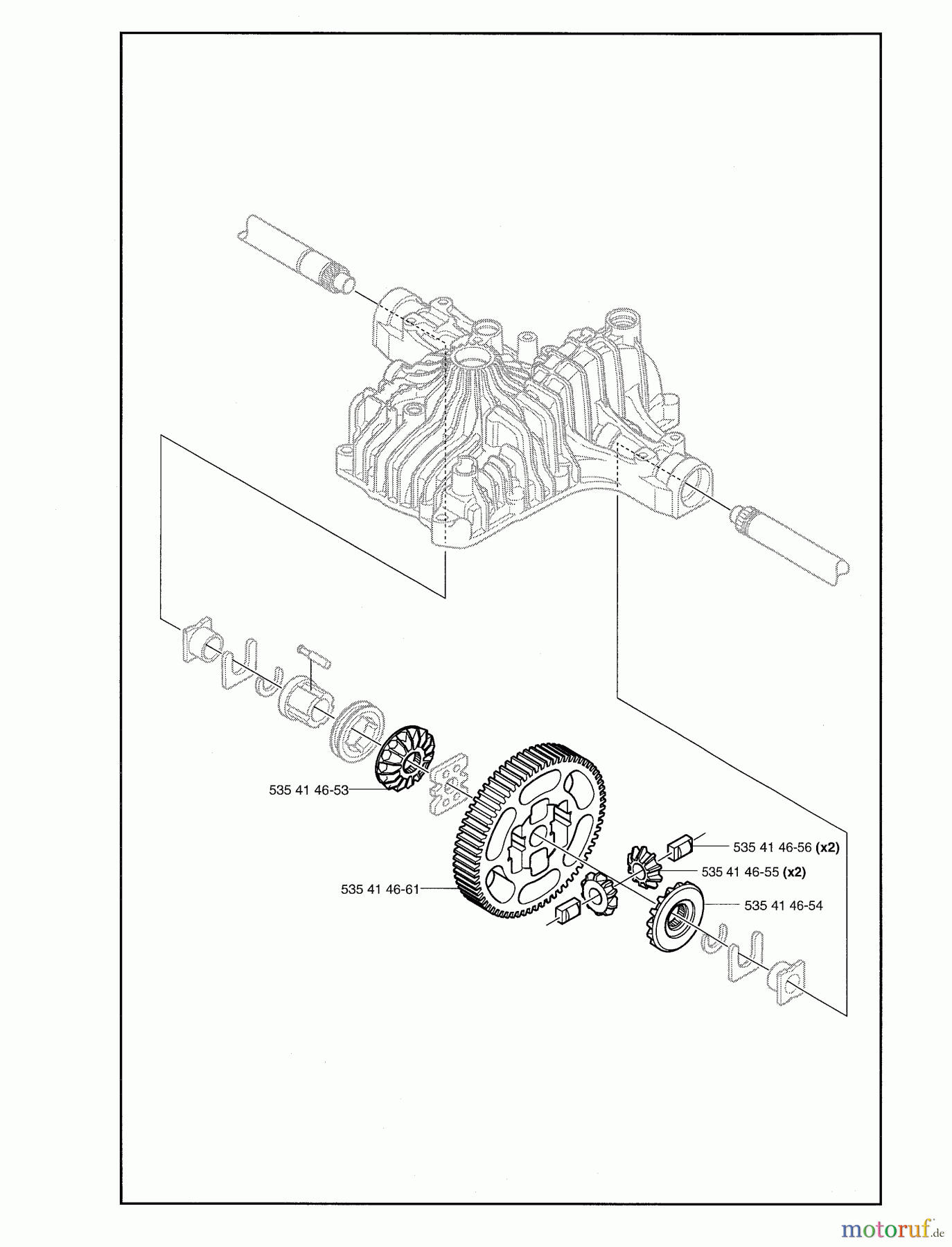 Husqvarna Motoren K 66M - Tuff Torq Transmission (2004-01 & After) Model K66M-J