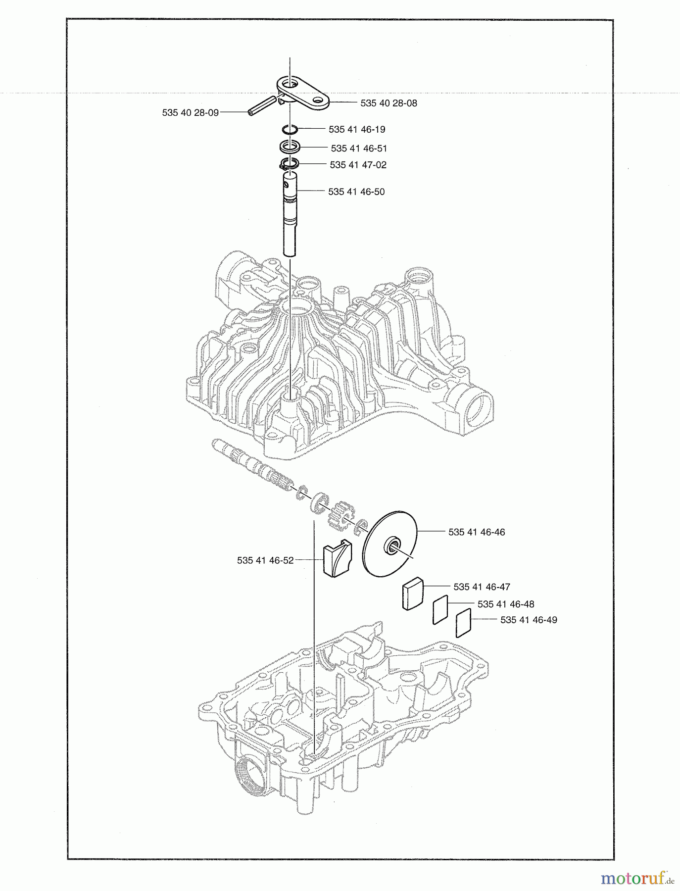 Husqvarna Motoren K 66M - Tuff Torq Transmission (2004-01 & After) Model K66M-M