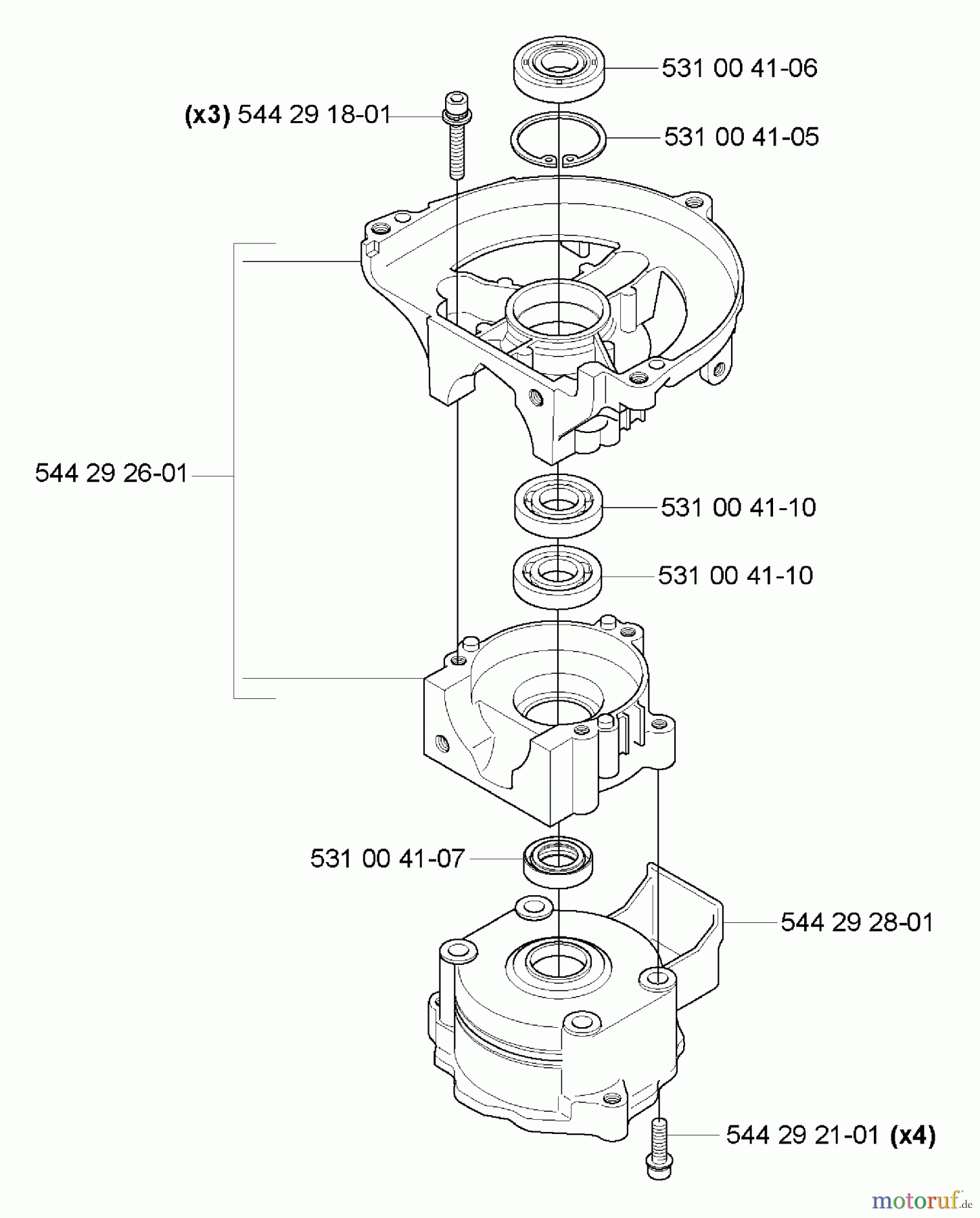 Husqvarna Heckenscheren 123 HD 60 - Husqvarna Hedge Trimmer (2006-03 to 2007-01) Crankcase