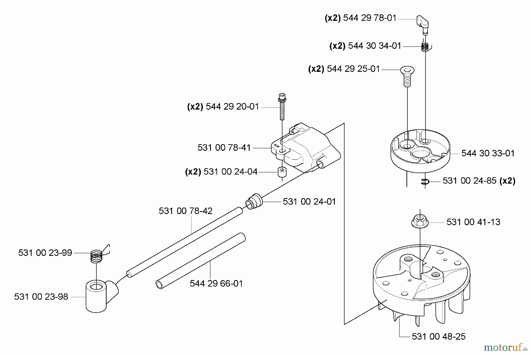 Husqvarna Heckenscheren 123 HD 60 - Husqvarna Hedge Trimmer (2006-03 to 2007-01) Ignition/ Flywheel