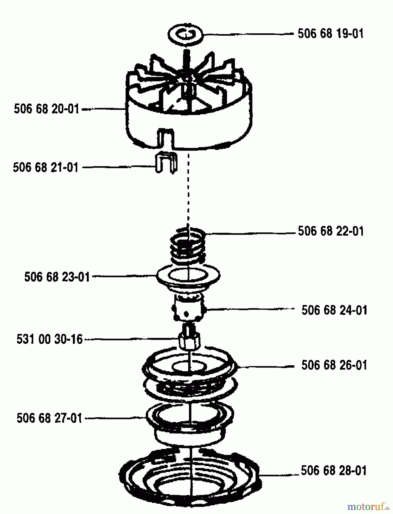 Husqvarna Zubehör Husqvarna Trimmer Heads (1994-06 & After) 300S Assembly