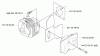 Husqvarna 123 HD 65X - Hedge Trimmer (2007-02 to 2010-01) Ersatzteile Muffler (Standard)
