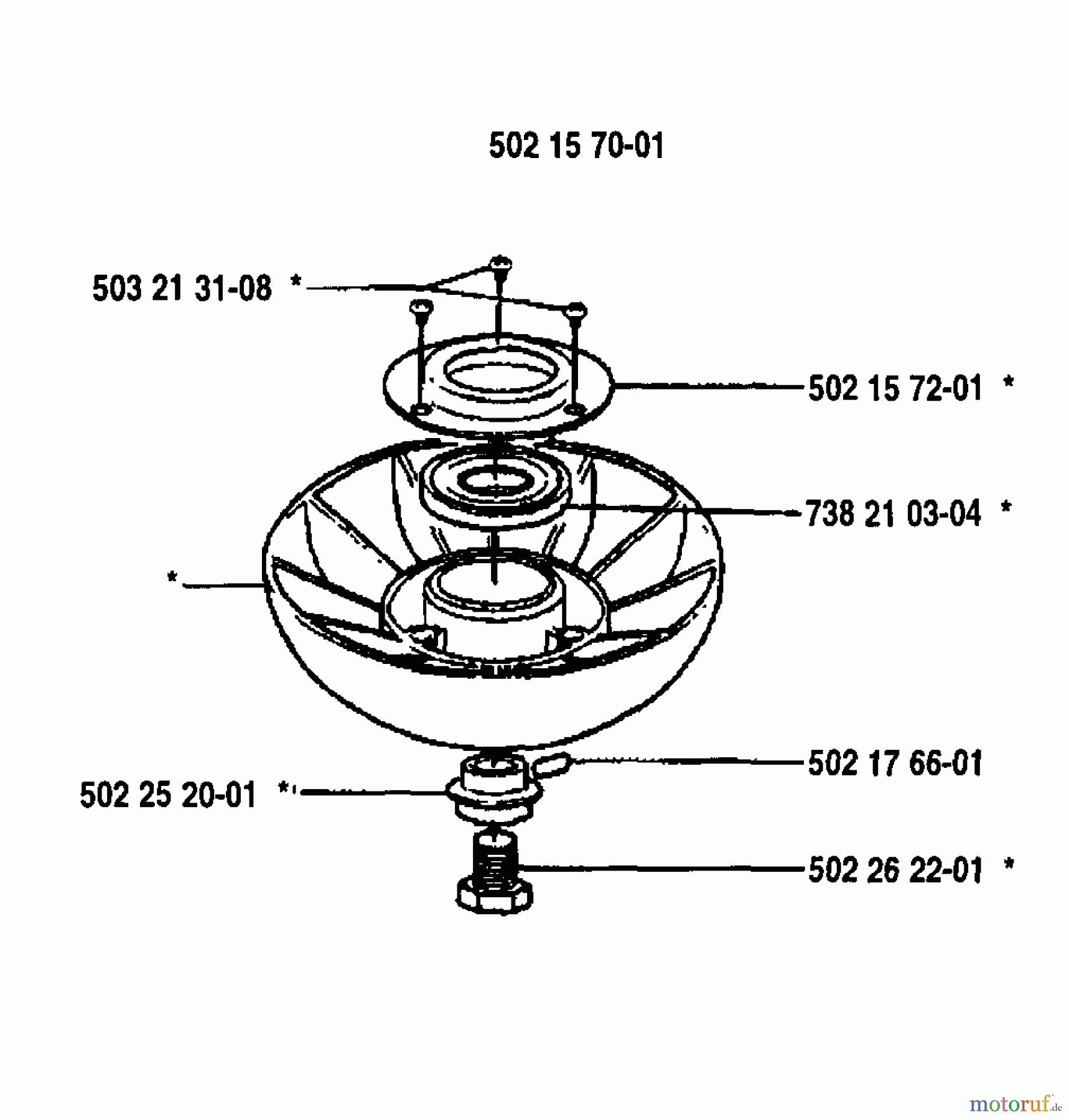 Husqvarna Zubehör Husqvarna Trimmer Heads (1994-06 & After) Supporting Cup