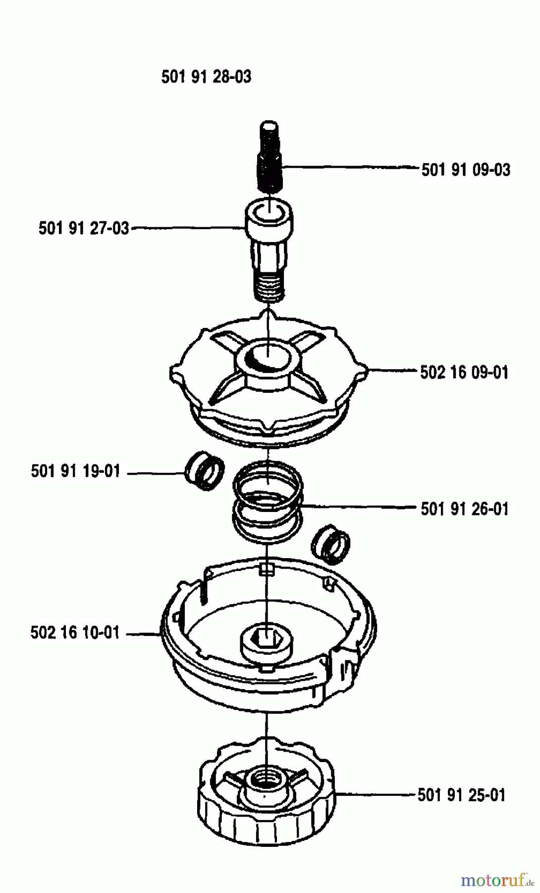 Husqvarna Zubehör Husqvarna Trimmer Heads (1994-06 & After) Trimmy H Assembly