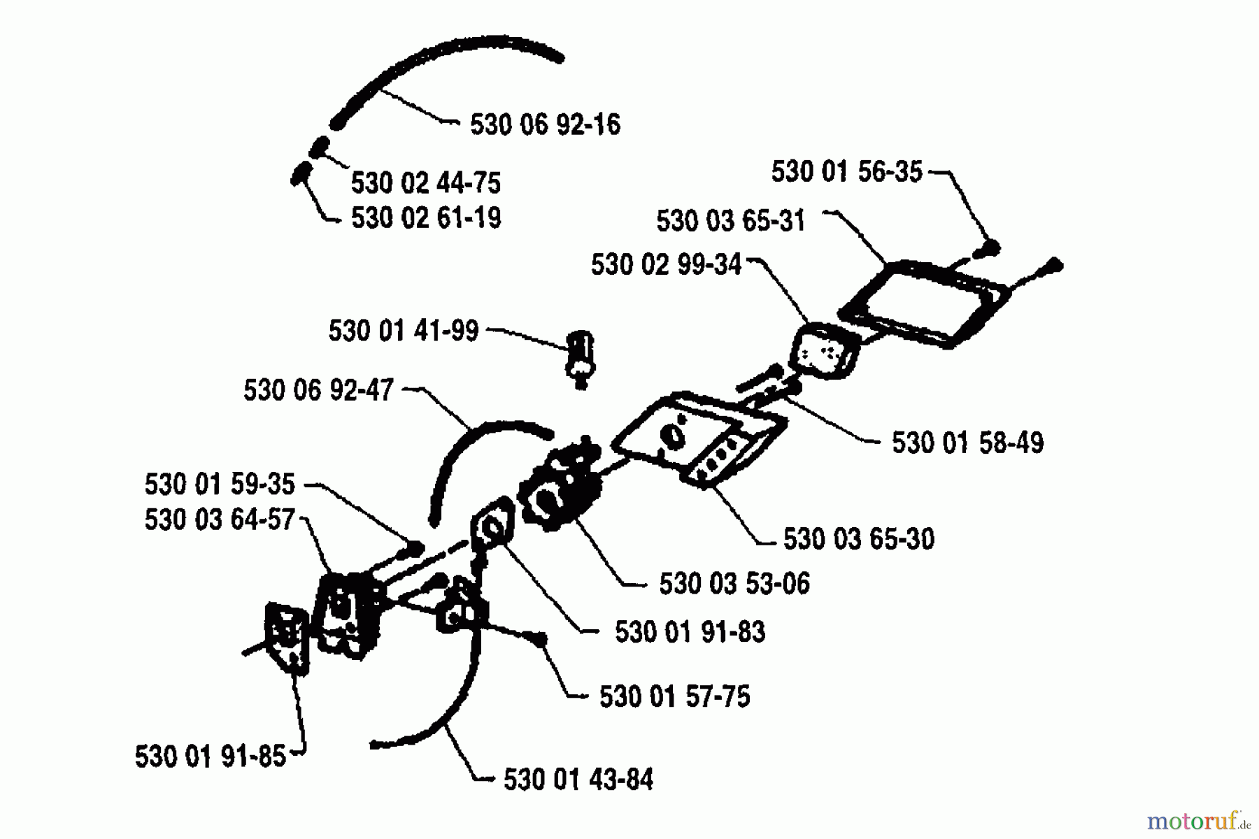  Husqvarna Heckenscheren 18 H - Husqvarna Hedge Trimmer (1994-04 to 1995-07) Air Filter/Carburetor