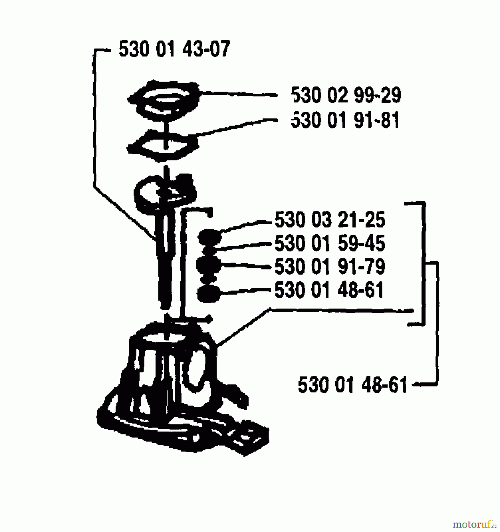 Husqvarna Heckenscheren 18 H - Husqvarna Hedge Trimmer (1995-08 to 1996-02) Crankcase Assembly