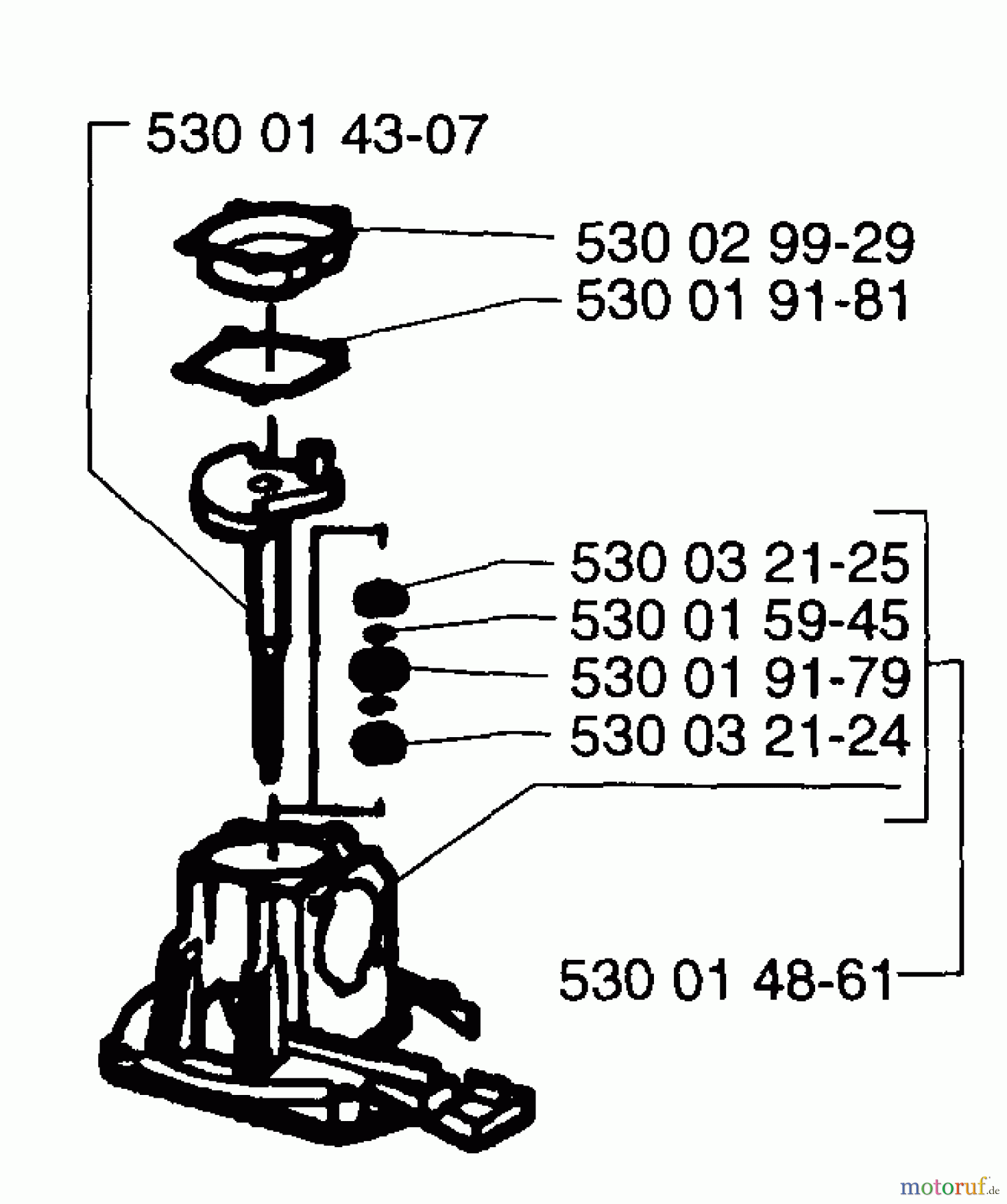Husqvarna Heckenscheren 18 H - Husqvarna Hedge Trimmer (1996-03 & After) Crankcase Assembly