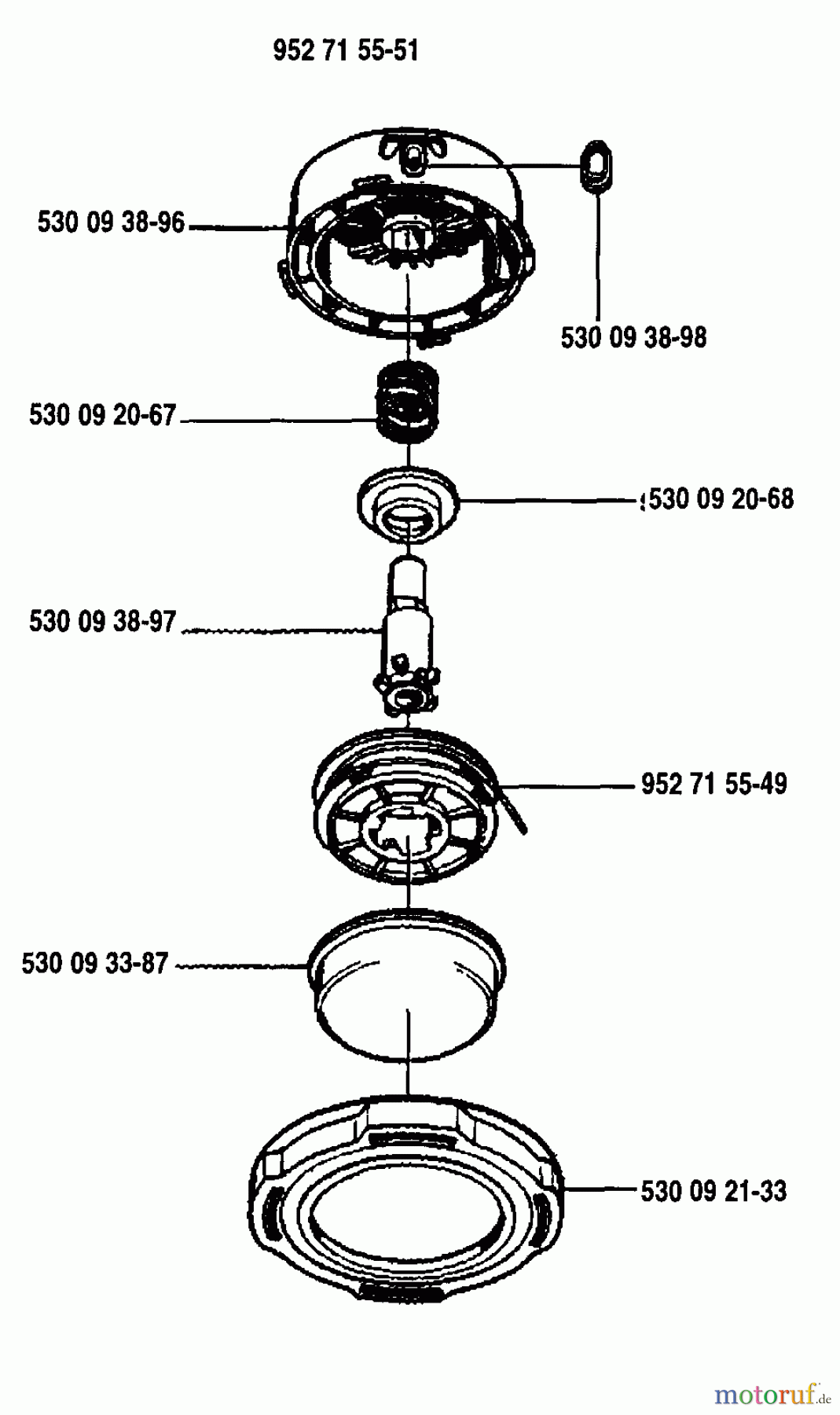 Husqvarna Zubehör Husqvarna Trimmer Heads (1994-06 & After) Trimmy Hit V Assembly