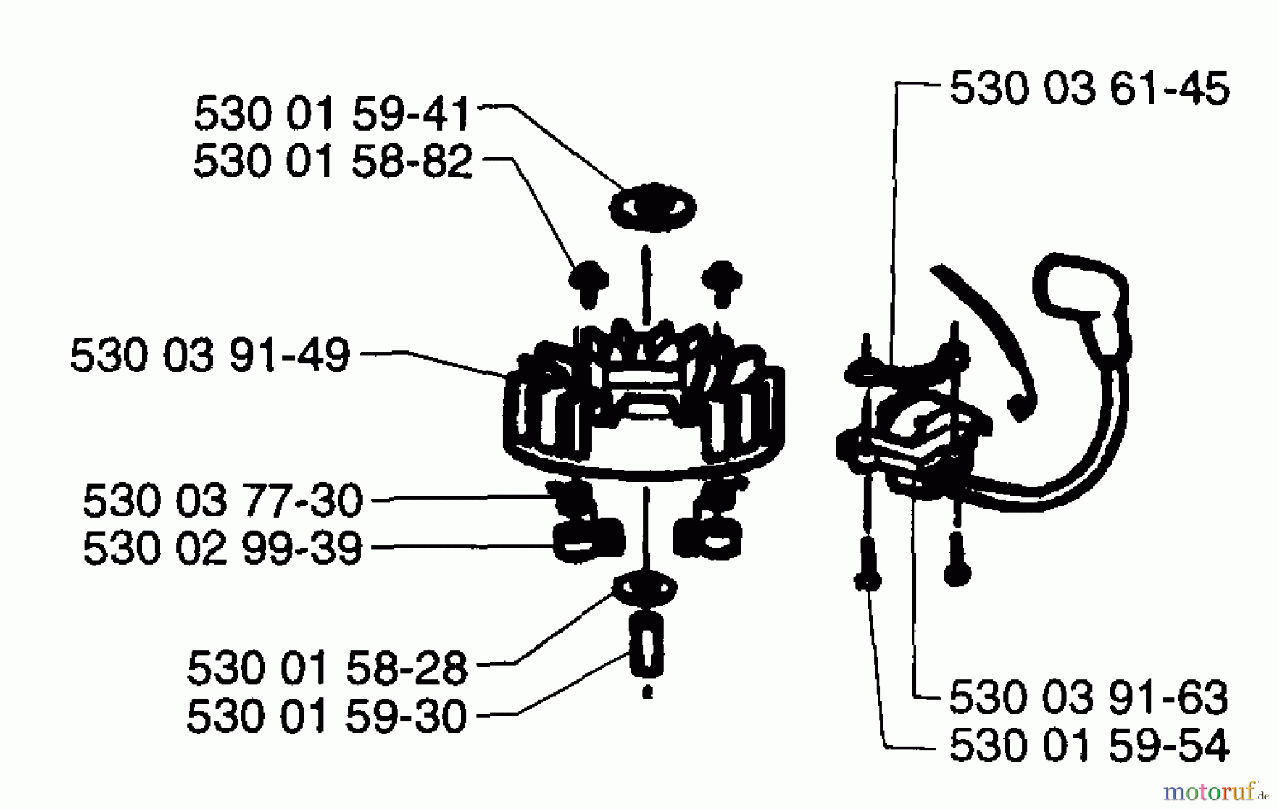 Husqvarna Heckenscheren 18 H - Husqvarna Hedge Trimmer (1996-03 & After) Ignition/Flywheel