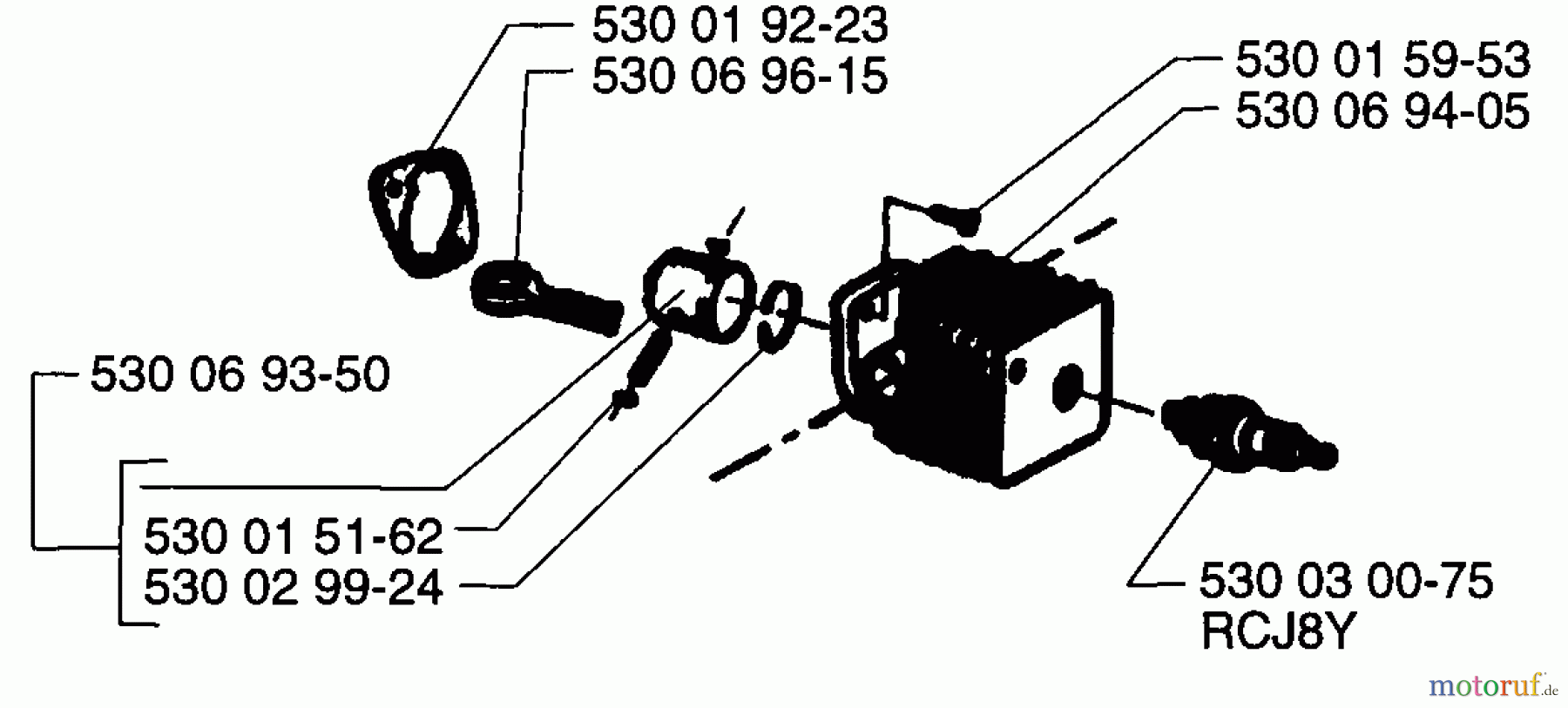 Husqvarna Heckenscheren 18 H - Husqvarna Hedge Trimmer (1996-03 & After) Piston Assembly