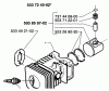 Husqvarna 225 H - Hedge Trimmer (1997-02 & After) Ersatzteile Piston/Cylinder