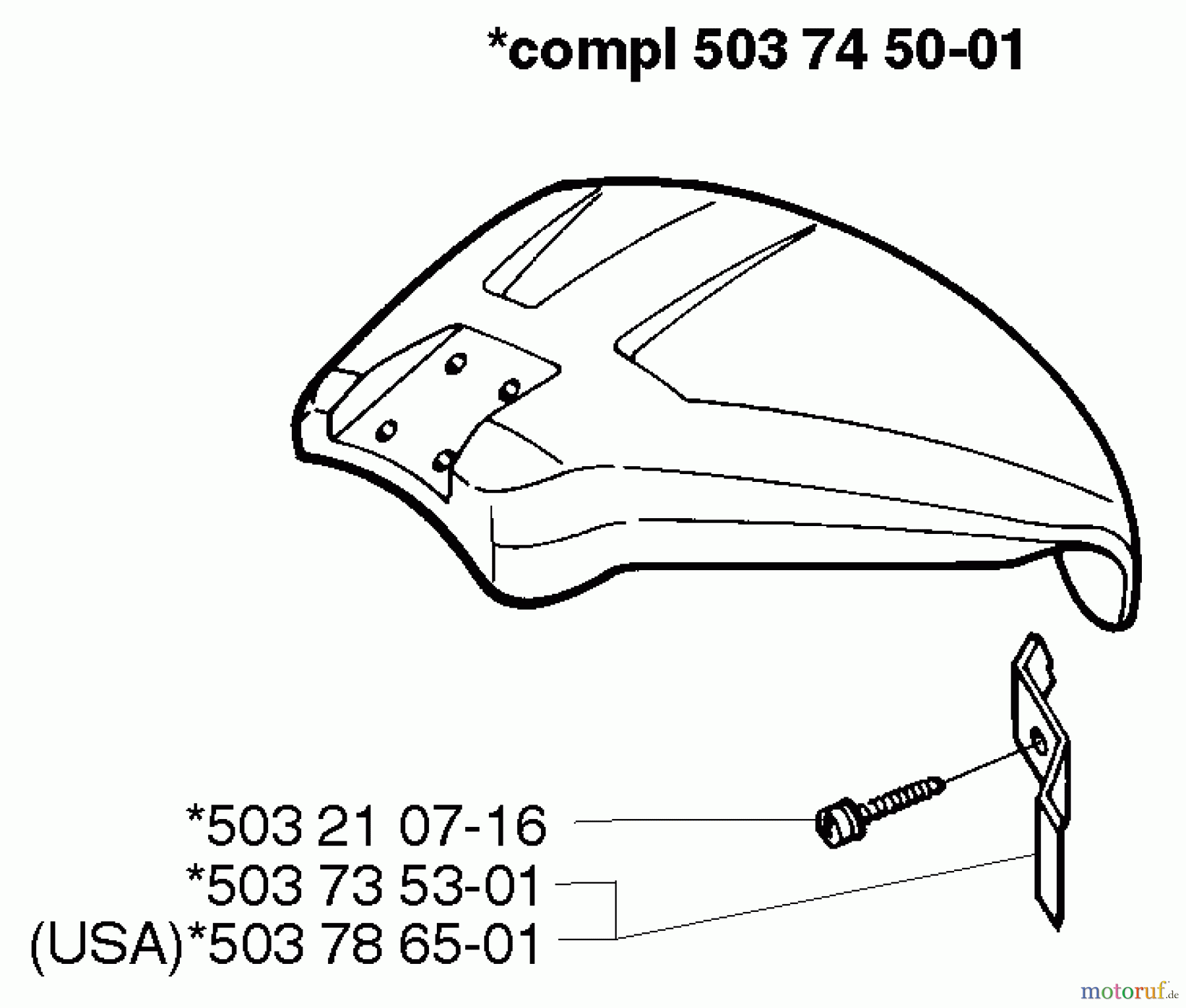 Husqvarna Zubehör Husqvarna Trimmer Heads (1999-06 & After) Guard (225, 232, 235)