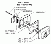 Husqvarna 225 H 60 - Hedge Trimmer (1996-12 to 1997-12) Ersatzteile Muffler