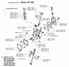 Husqvarna 225 H 75 - Hedge Trimmer (1998-01 to 2002-05) Ersatzteile Carburetor Parts Walbro WT 500