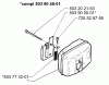 Husqvarna 225 H 75 - Hedge Trimmer (1998-01 to 2002-05) Ersatzteile Muffler