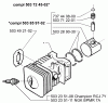 Husqvarna 225 H 75 - Hedge Trimmer (1998-01 to 2002-05) Ersatzteile Piston/Cylinder