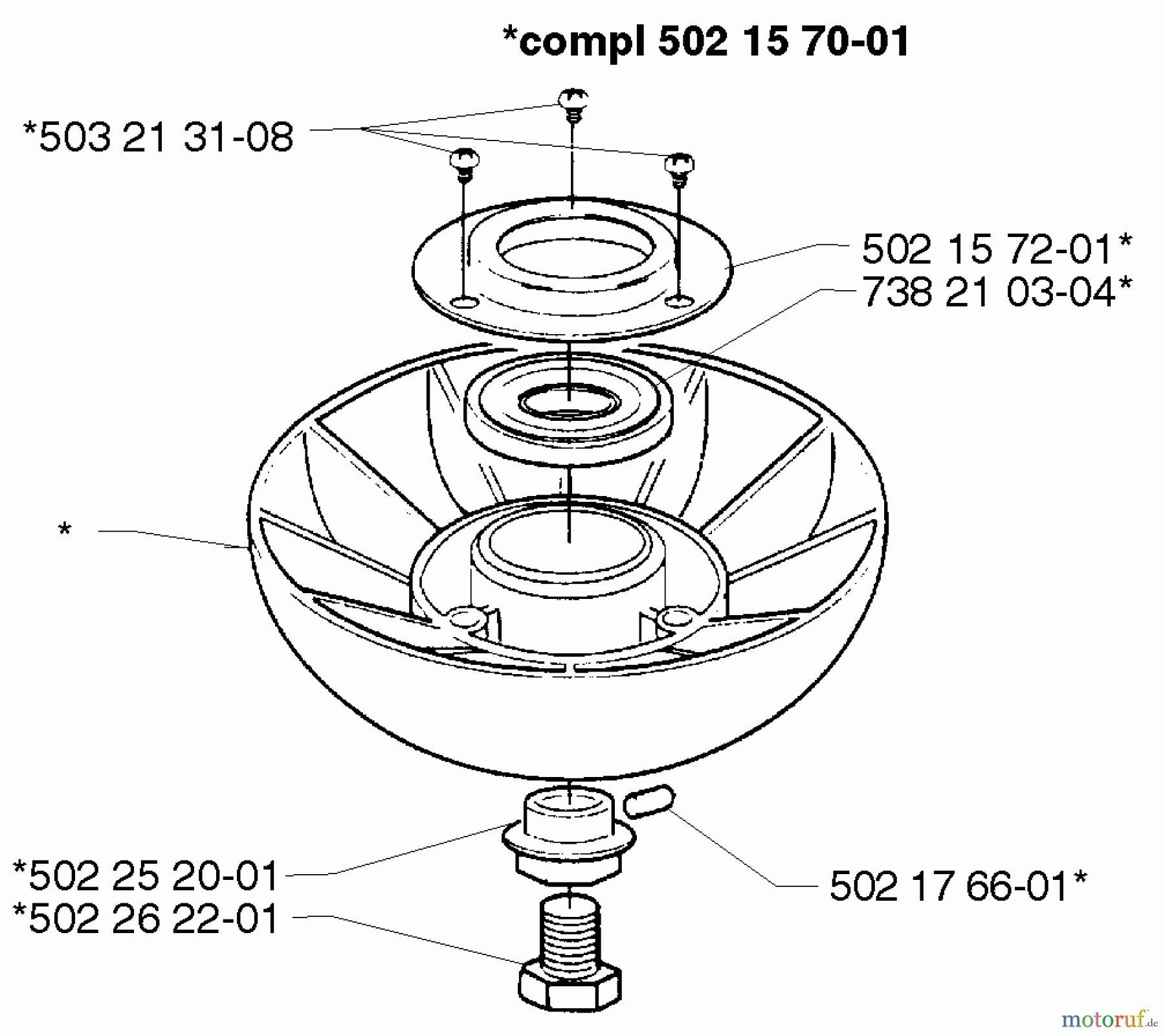 Husqvarna Zubehör Husqvarna Trimmer Heads (1999-06 & After) Supporting Cup