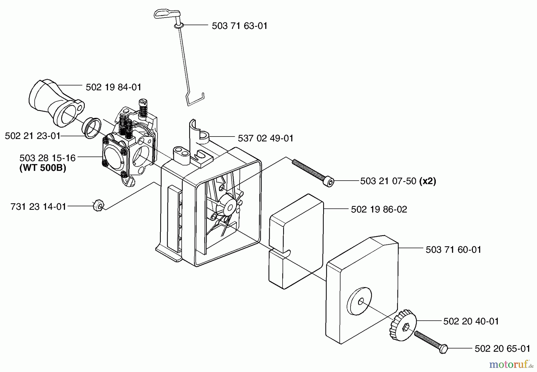 Husqvarna Heckenscheren 225 H 60 - Husqvarna Hedge Trimmer (2002-06 & After) Air Filter / Carburetor