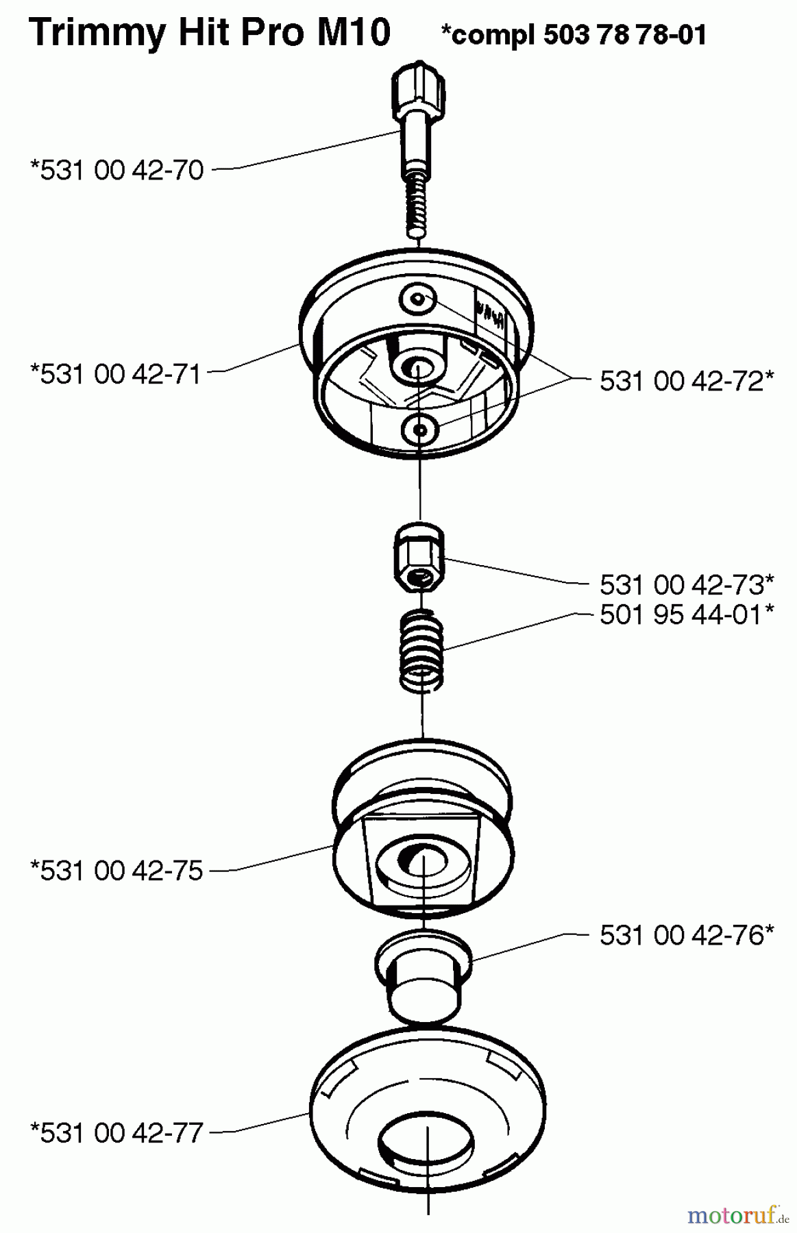 Husqvarna Zubehör Husqvarna Trimmer Heads (1999-06 & After) Trimmy Hit Pro M10