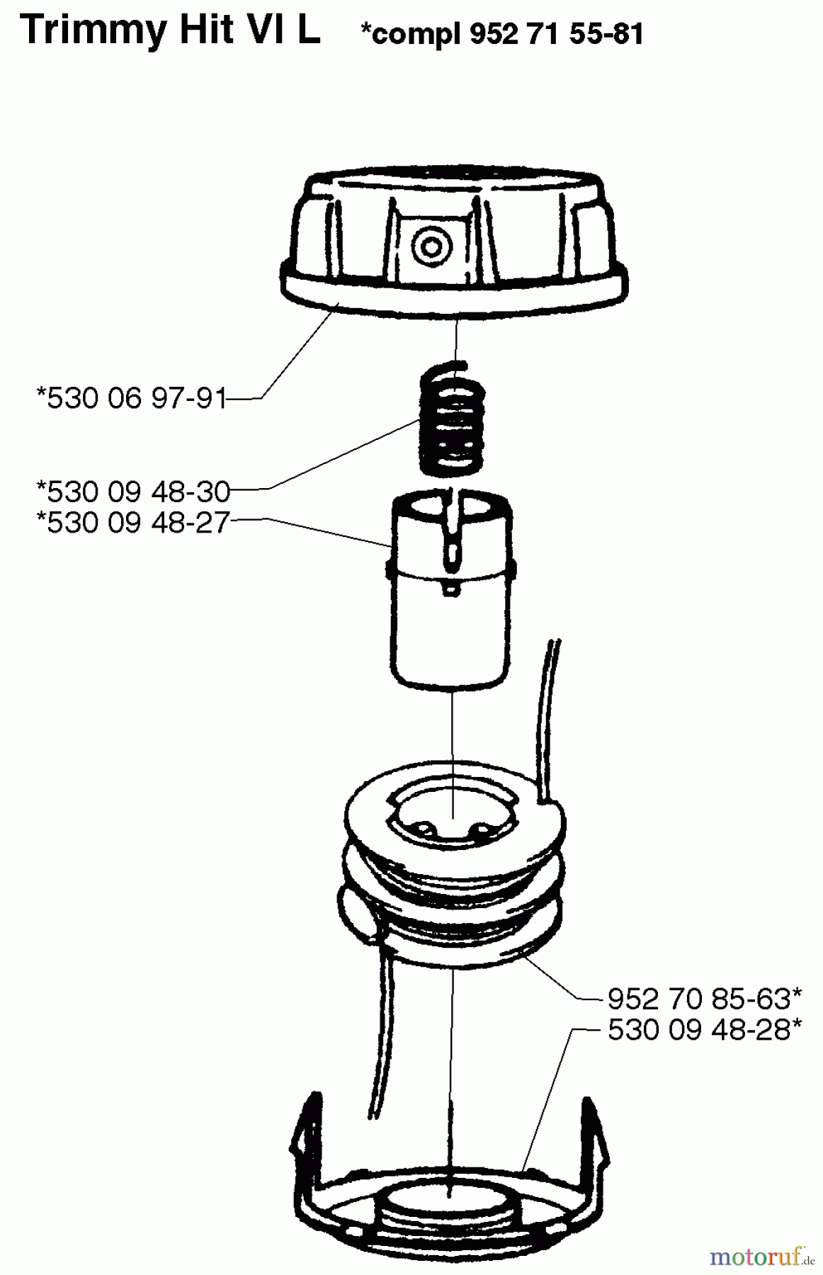 Husqvarna Zubehör Husqvarna Trimmer Heads (1999-06 & After) Trimmy Hit VI L