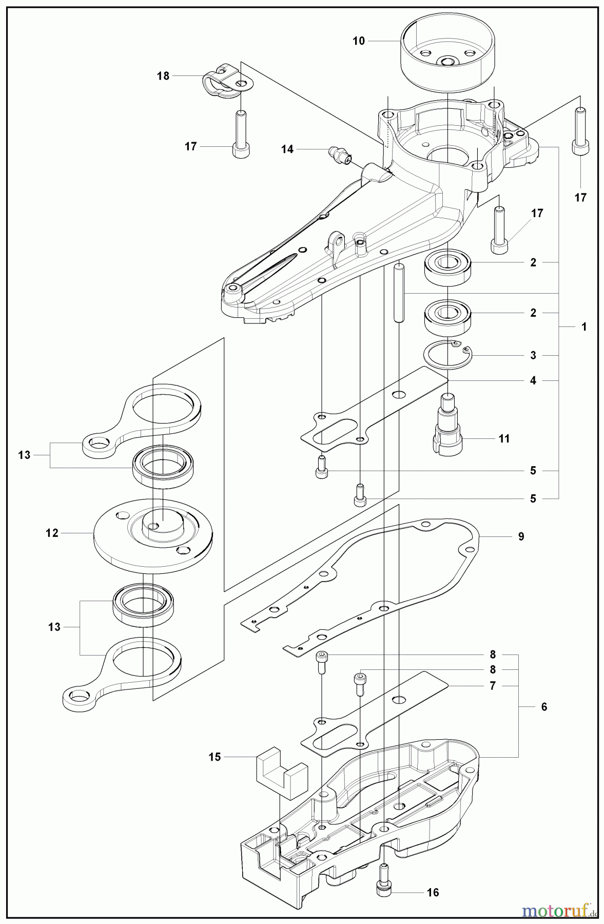 Husqvarna Heckenscheren 226 HS 99 S - Husqvarna Hedge Trimmer (2008-02 & After) Gearcase