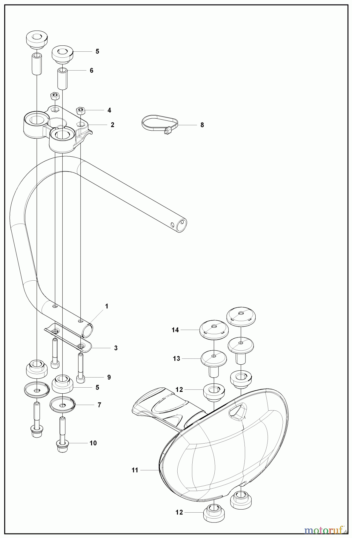 Husqvarna Heckenscheren 226 HS 99 S - Husqvarna Hedge Trimmer (2008-02 & After) Handle