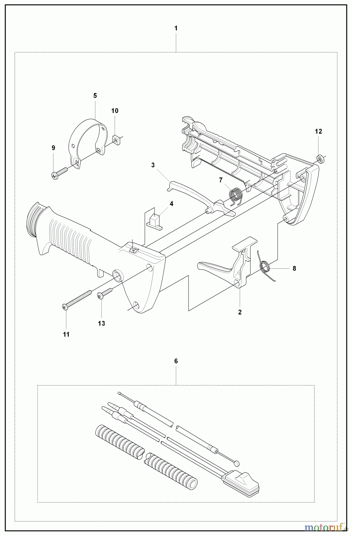 Husqvarna Heckenscheren 226 HS 75 S - Husqvarna Hedge Trimmer (2008-02 & After) Throttle and Switch
