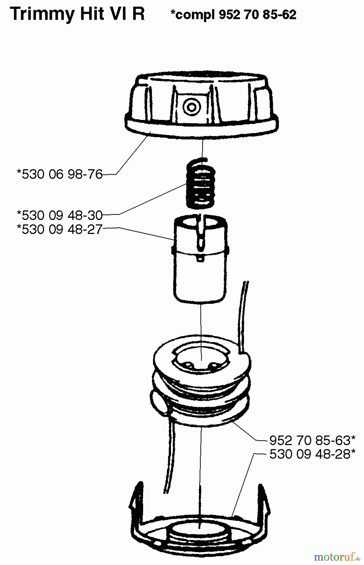 Husqvarna Zubehör Husqvarna Trimmer Heads (1999-06 & After) Trimmy Hit VI R