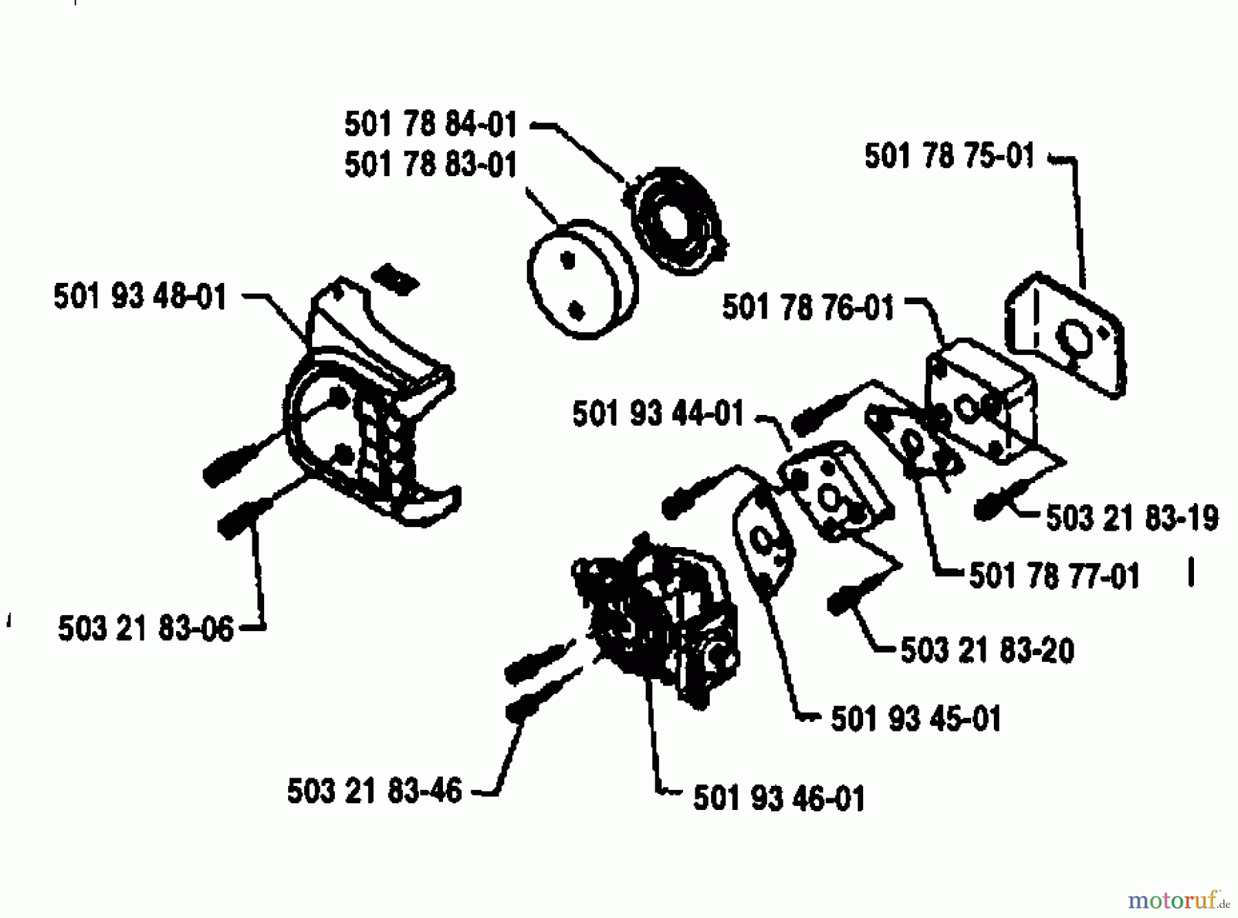 Husqvarna Heckenscheren 24 H - Husqvarna Hedge Trimmer (1992-04 & After) Air Filter/Carburetor