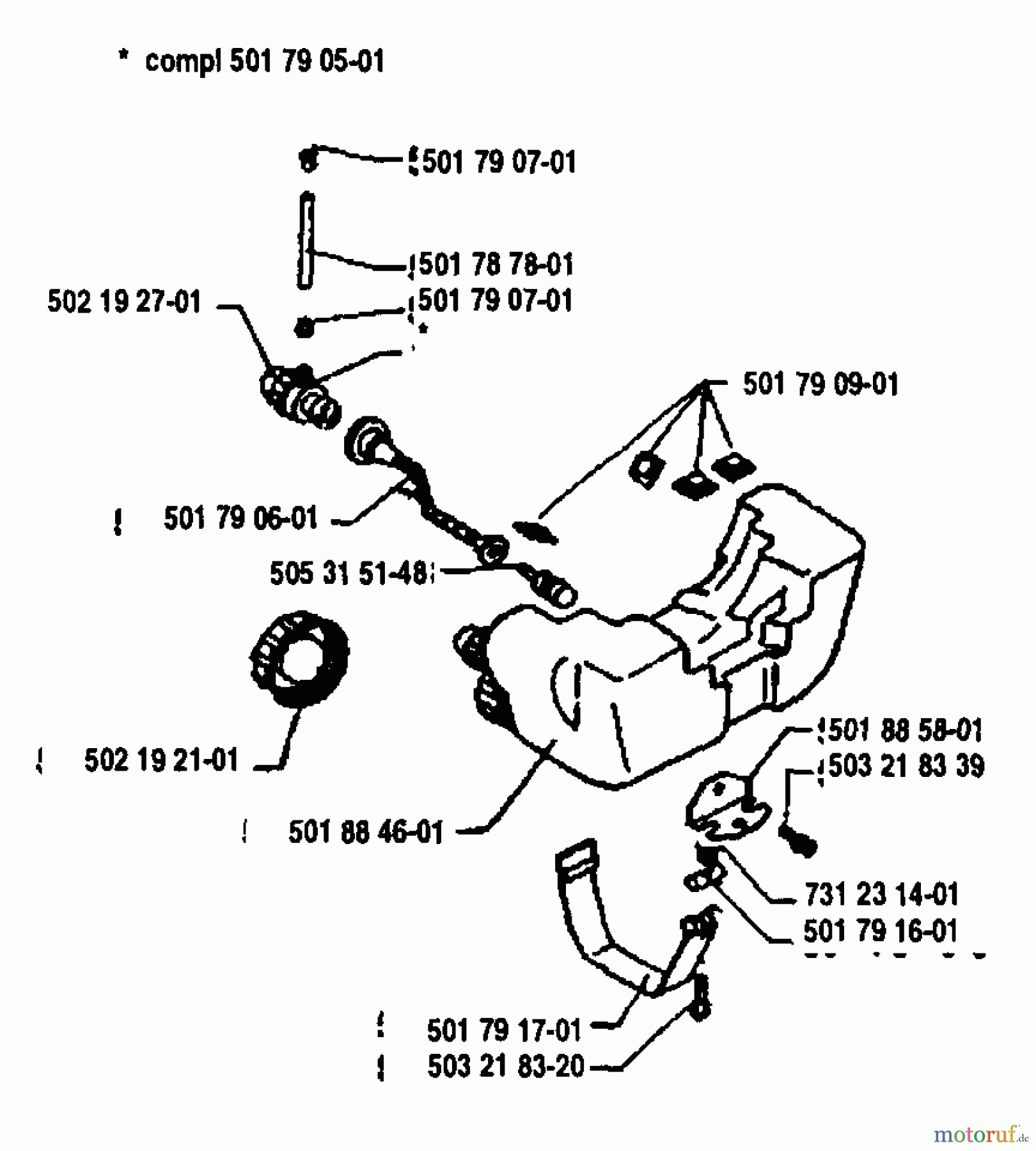 Husqvarna Heckenscheren 24 H - Husqvarna Hedge Trimmer (1992-04 & After) Tank Assembly