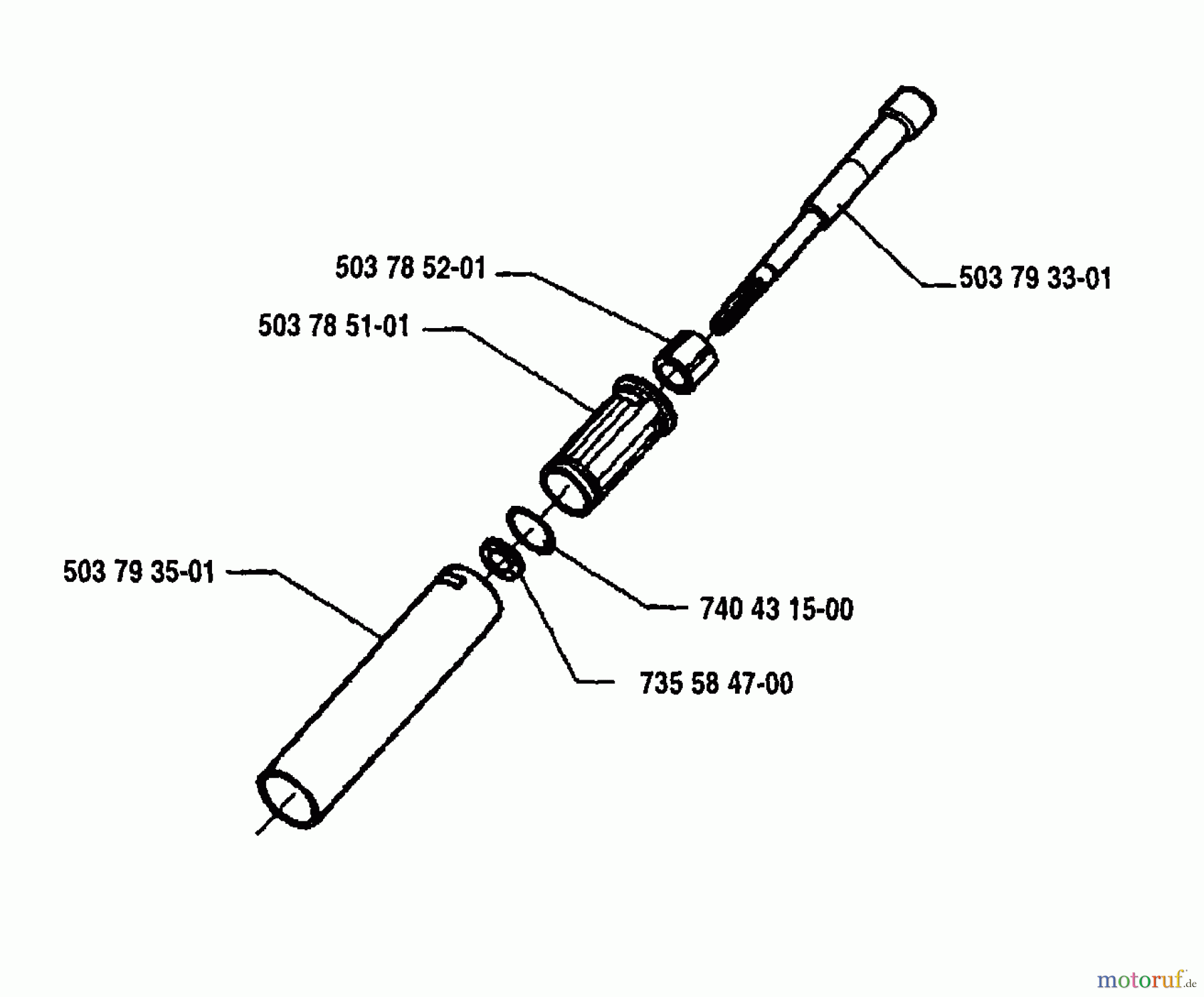 Husqvarna Heckenscheren 232 RBD - Husqvarna Hedge Trimmer (1995-03 & After) Tube Assembly
