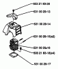 Husqvarna 26 H - Hedge Trimmer (1993-01 to 1994-02) Ersatzteile Cylinder / Top Cover