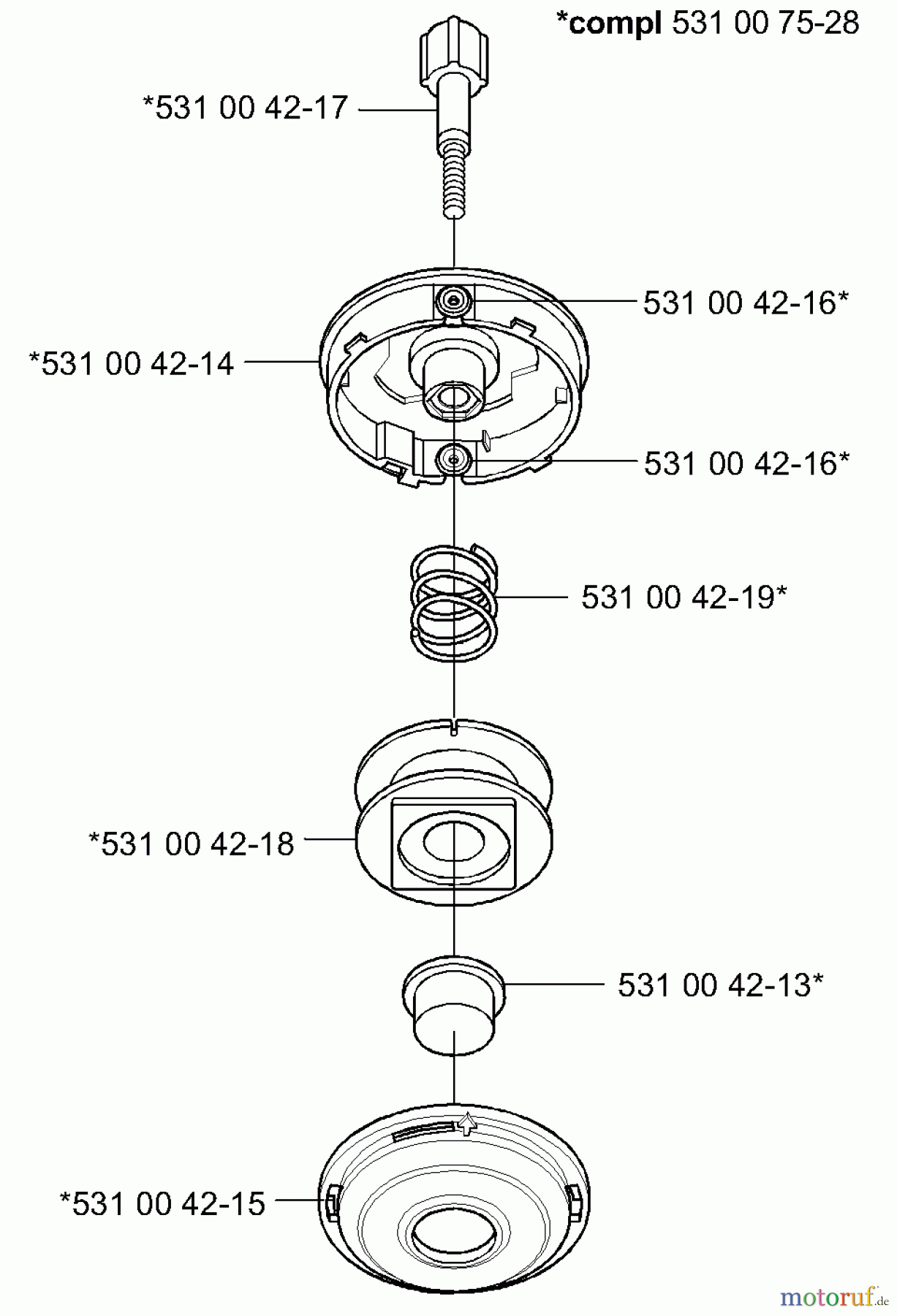 Husqvarna Zubehör Husqvarna Trimmer Heads (2000-10 & After) Trimmerhead (Trimmy Hit Pro Junior 3/8