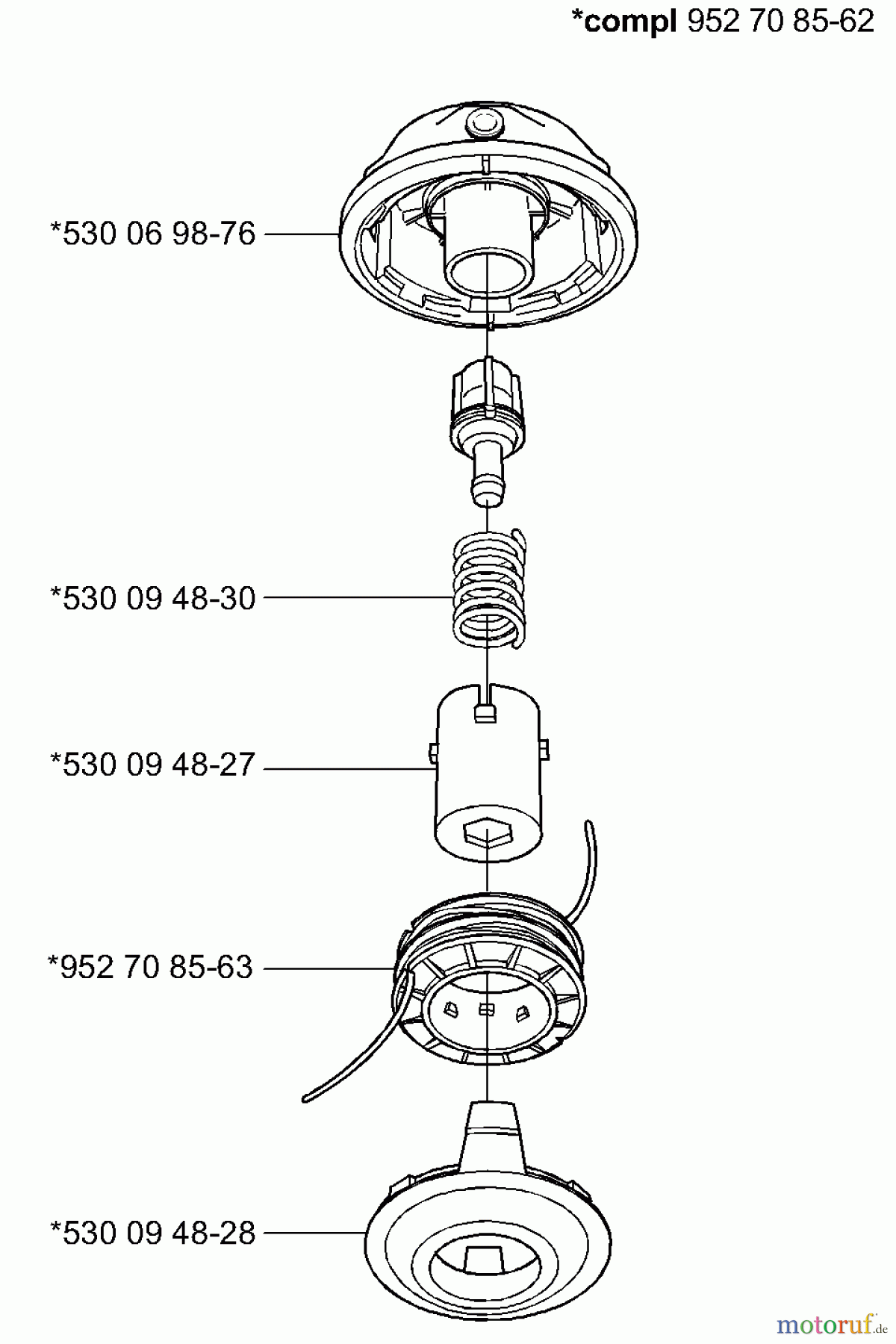 Husqvarna Zubehör Husqvarna Trimmer Heads (2000-10 & After) Trimmerhead (Trimmy Hit VI 3/8