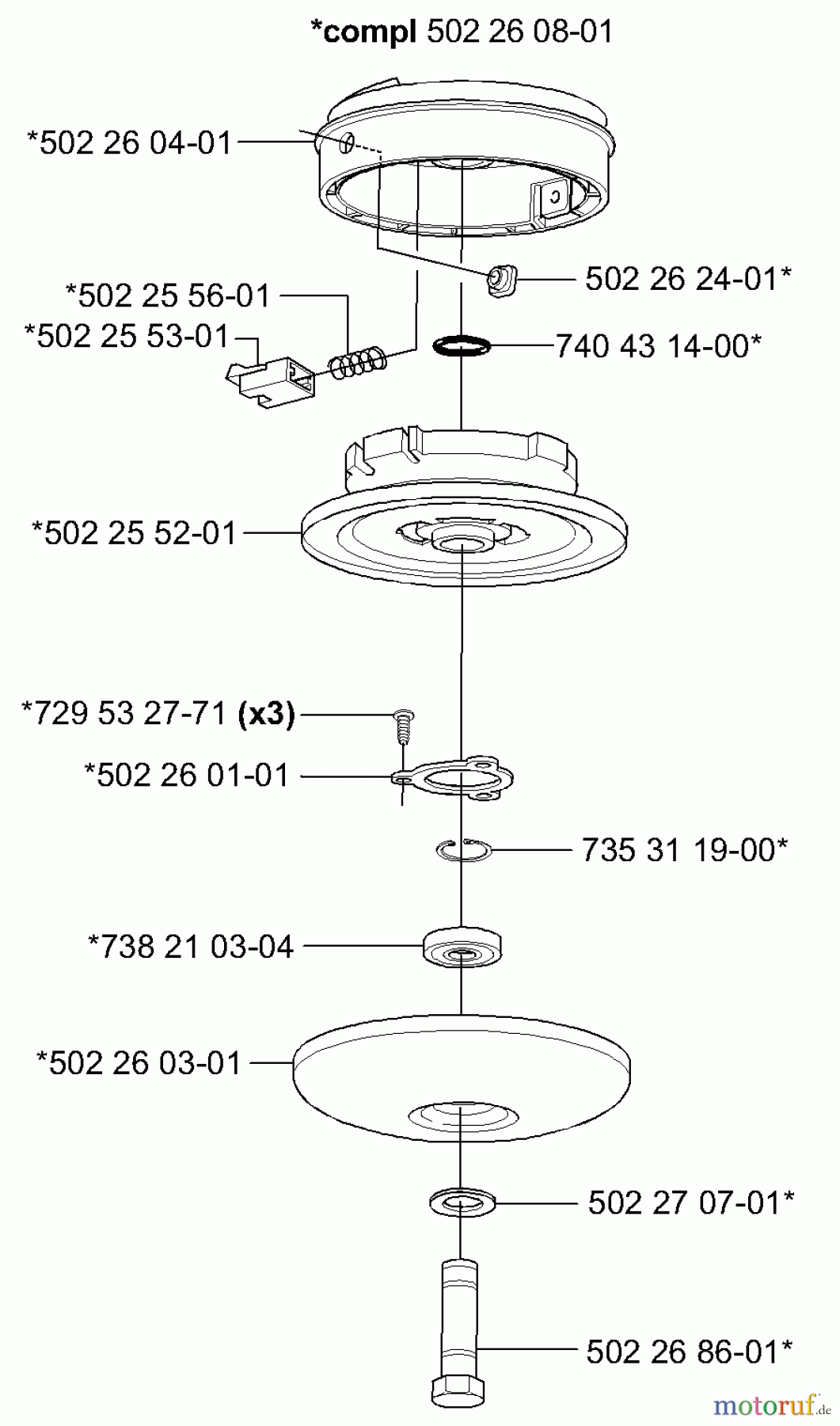 Husqvarna Zubehör Husqvarna Trimmer Heads (2000-10 & After) Trimmerhead (Trimmy SII)