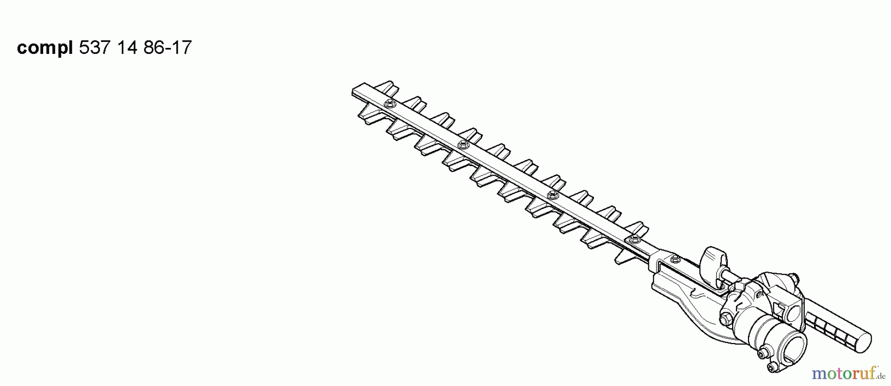Husqvarna Heckenscheren 323 HE 3 - Husqvarna Hedge Trimmer (2007-01 & After) Cutting Assy.