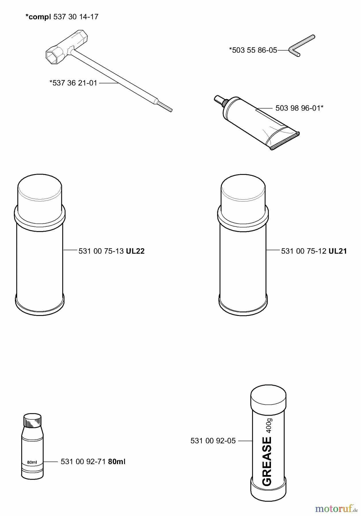 Husqvarna Heckenscheren 324 HDA 55X - Husqvarna Hedge Trimmer (2004-05 to 2005-08) Accessories