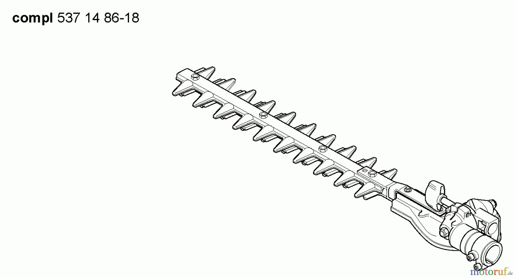 Husqvarna Heckenscheren 324 HDA 55X - Husqvarna Hedge Trimmer (2005-09 & After) Cutter/Gearbox Assy.
