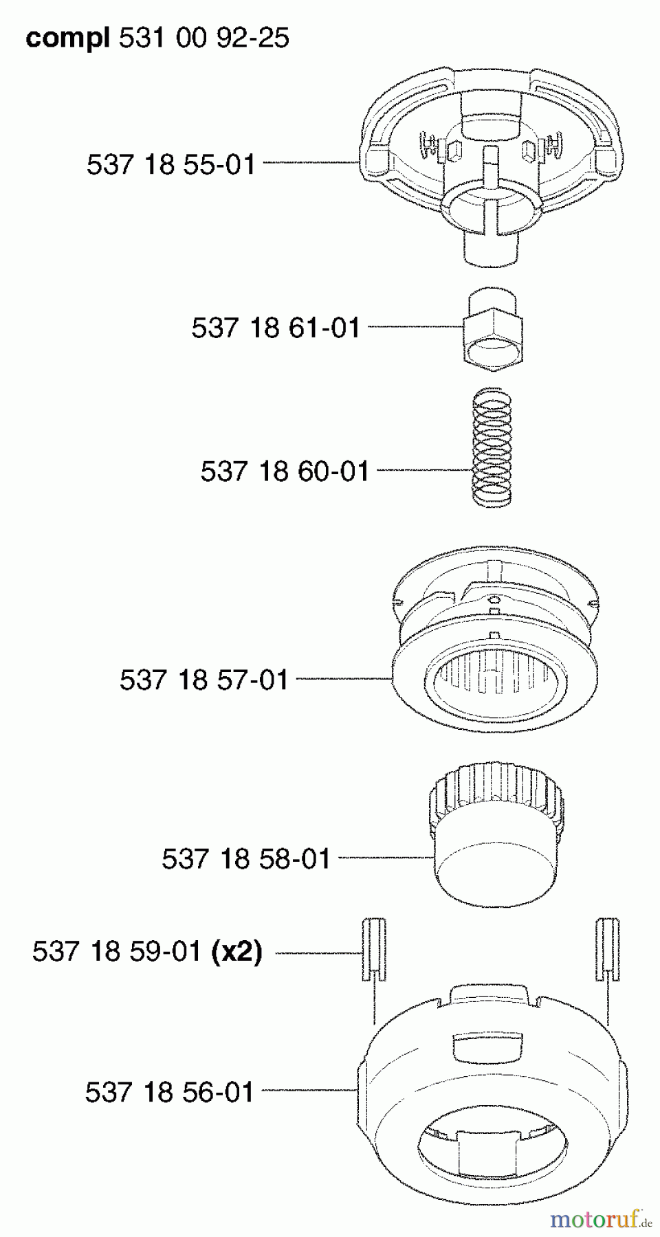 Husqvarna Zubehör Husqvarna Trimmer Heads (2003-05 & After) T35