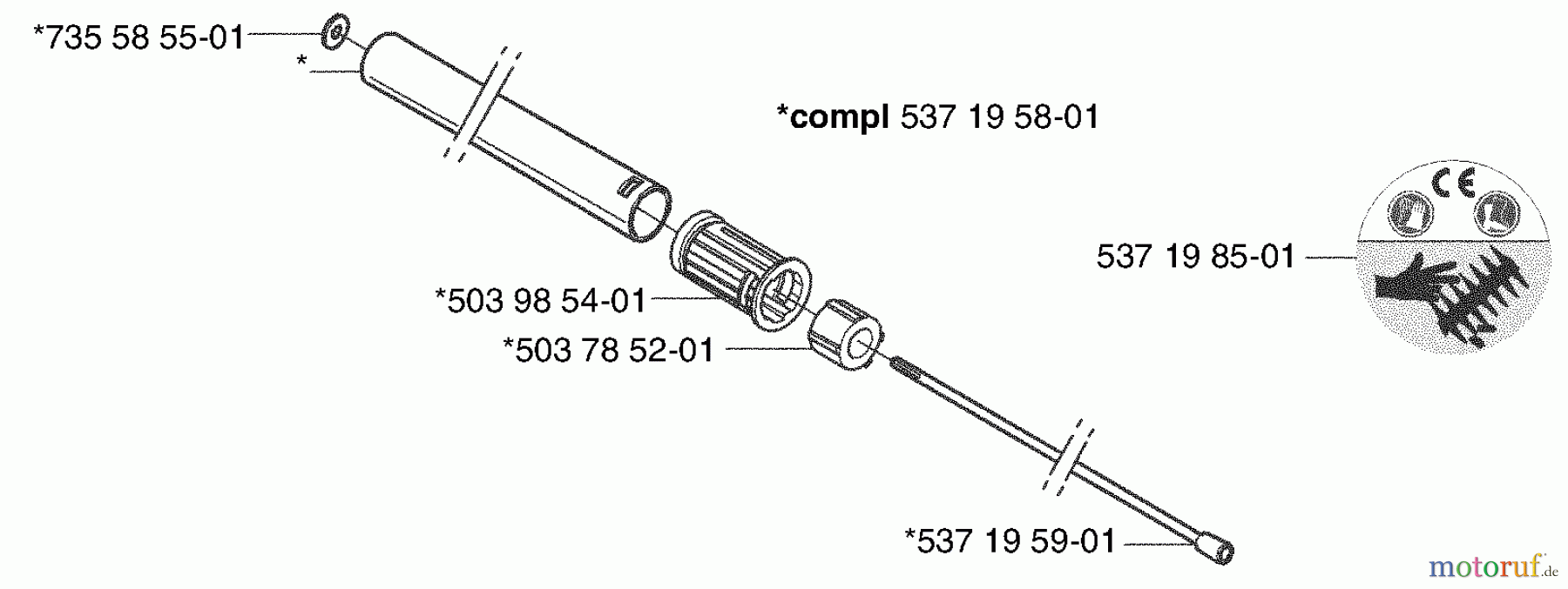 Husqvarna Heckenscheren 325 - Husqvarna Hedge Trimmer Attachment (2003-01 & After) Hedgetrimmer Attachment