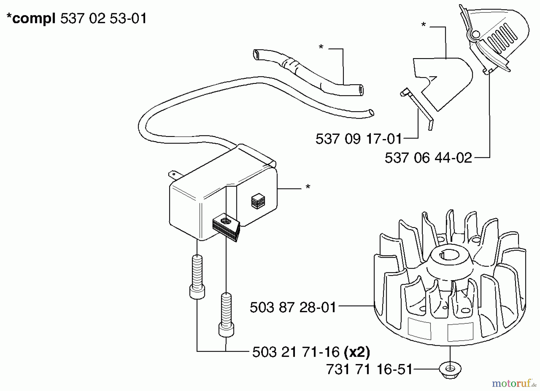 Husqvarna Heckenscheren 323 HD 60 - Husqvarna Hedge Trimmer (2002-06 to 2009-01) Ignition / Flywheel