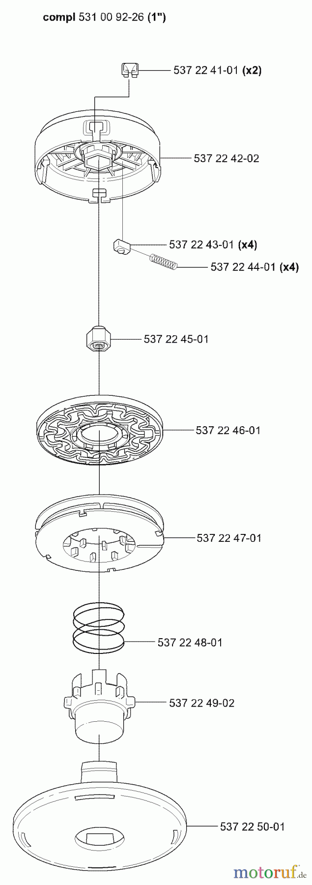 Husqvarna Zubehör Husqvarna Trimmer Heads (2005-01 & After) Auto 55