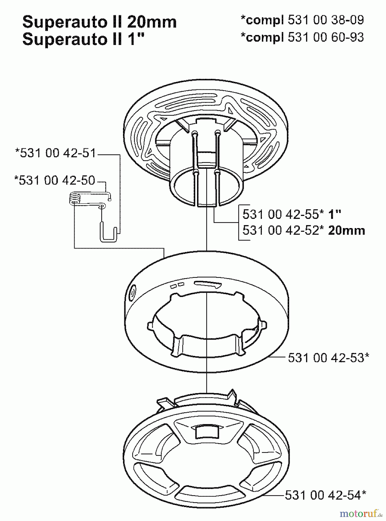 Husqvarna Zubehör Husqvarna Trimmer Heads (2005-01 & After) SuperAuto II