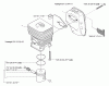 Husqvarna 325 HE 4 - Hedge Trimmer (2001-05 & After) Ersatzteile Muffler