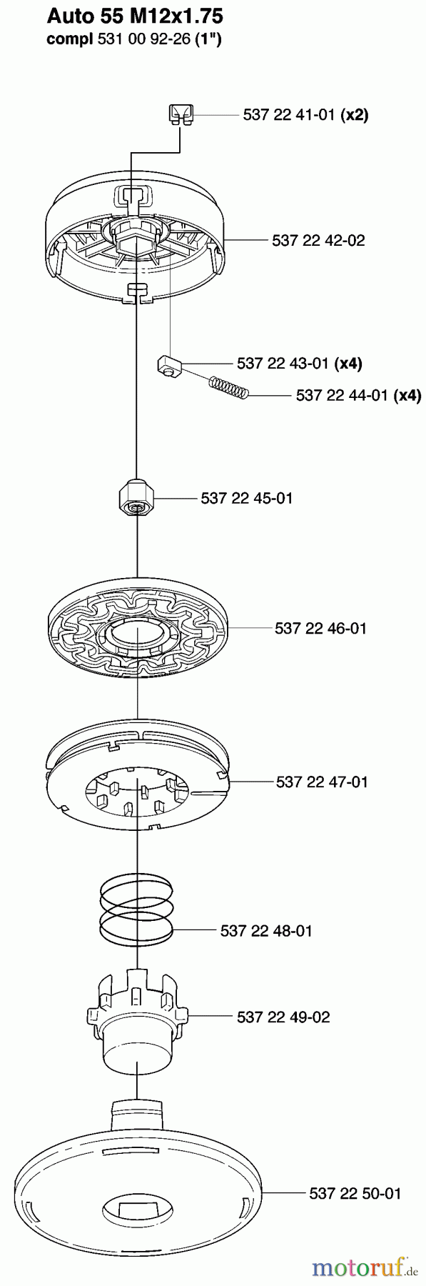 Husqvarna Zubehör Husqvarna Trimmer Heads (2007-04 & After) Auto 55